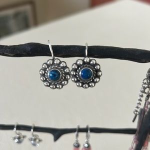 Lapis & sterling Earrings